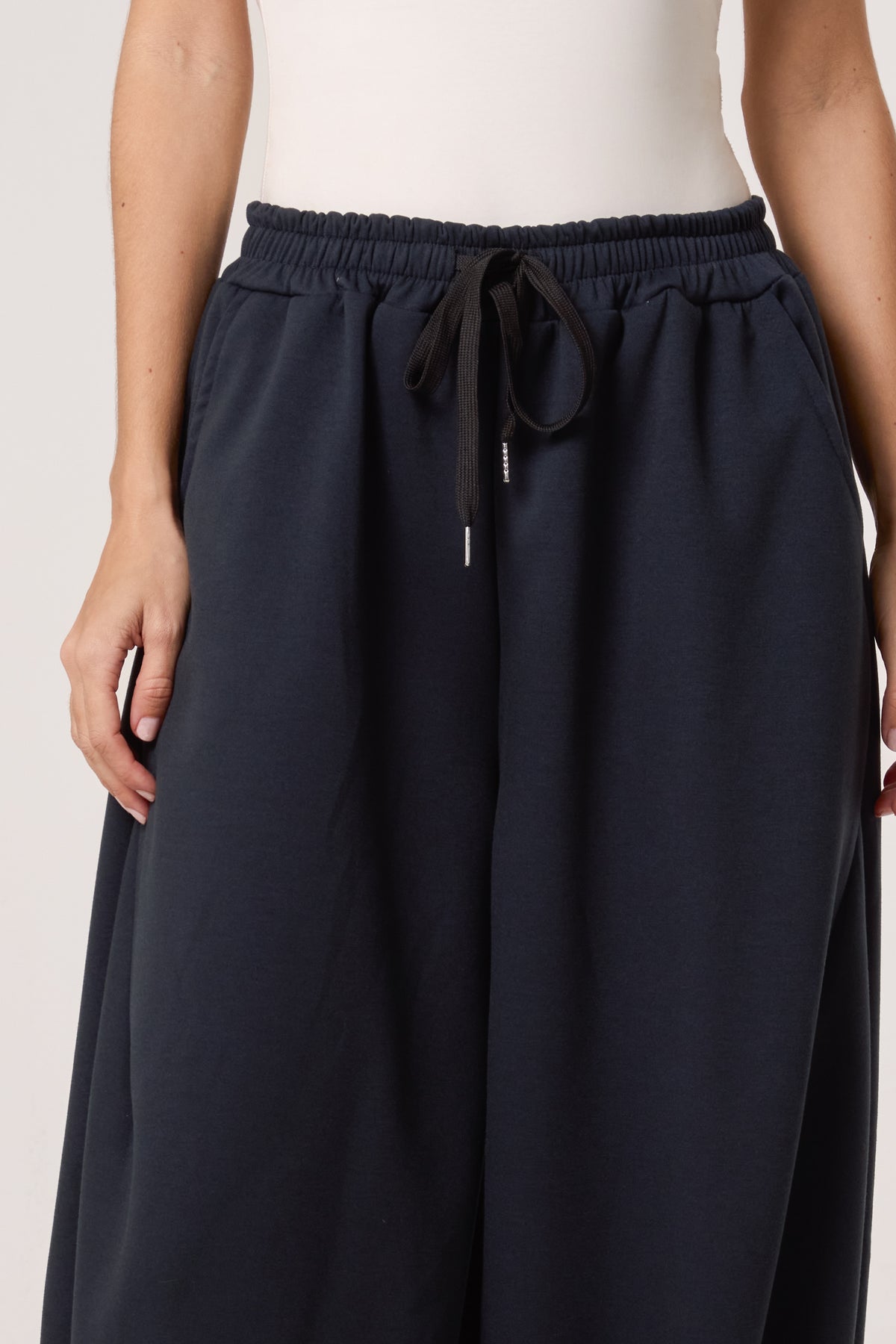 Soft Touch Barrel Leg Trousers