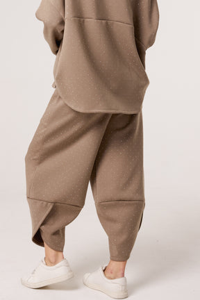 Diamante Soft Touch Barrel Trousers