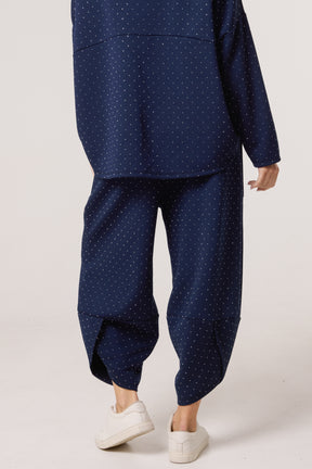 Diamante Soft Touch Barrel Trousers