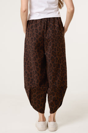 Leopard Print Tracksuit Bottoms