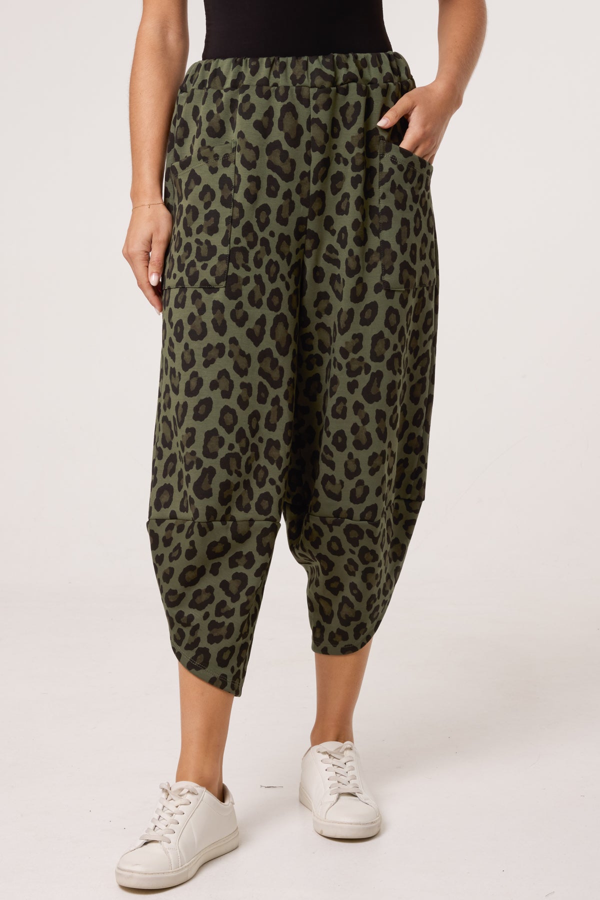 Leopard Print Tracksuit Bottoms