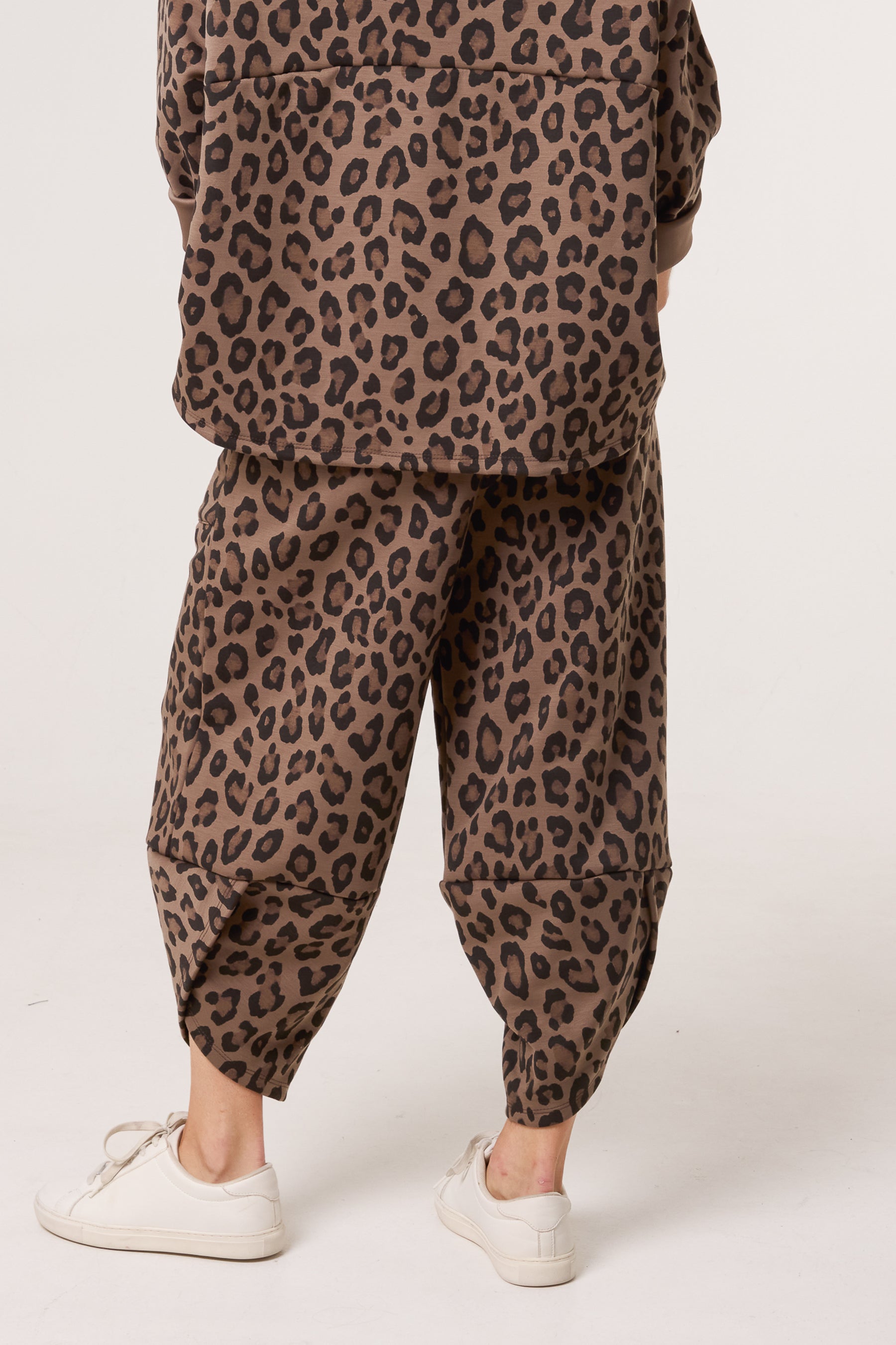 Leopard Print Tracksuit Bottoms