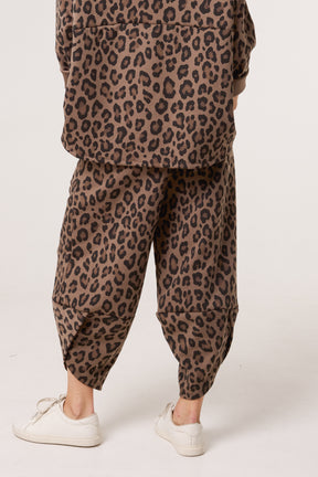 Leopard Print Tracksuit Bottoms