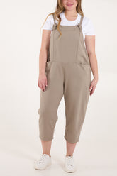 Bow Detail Plain Dungarees