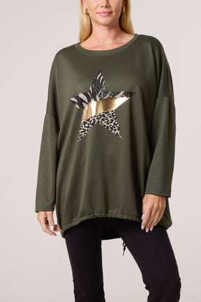 Foil Star Soft Touch Sweatshirt