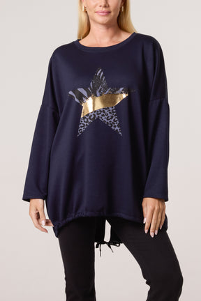 Foil Star Soft Touch Sweatshirt