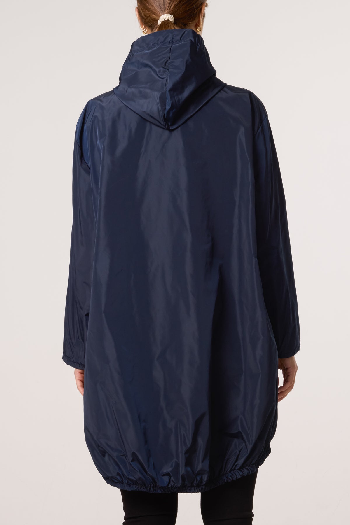 Zip Up Hooded Rain Coat