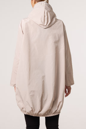 Zip Up Hooded Rain Coat