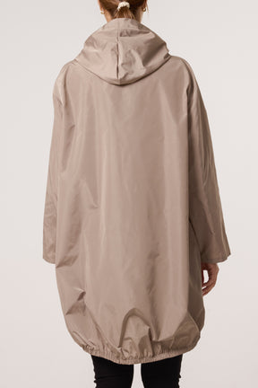 Zip Up Hooded Rain Coat