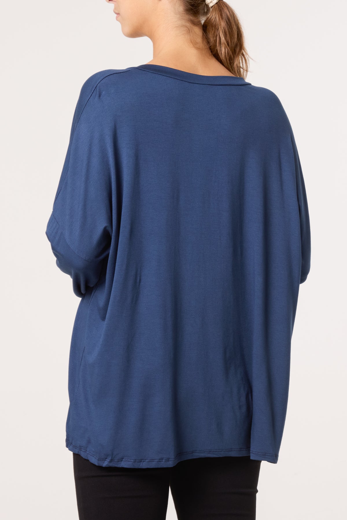 V-Neck Long Sleeve Basic T-Shirt