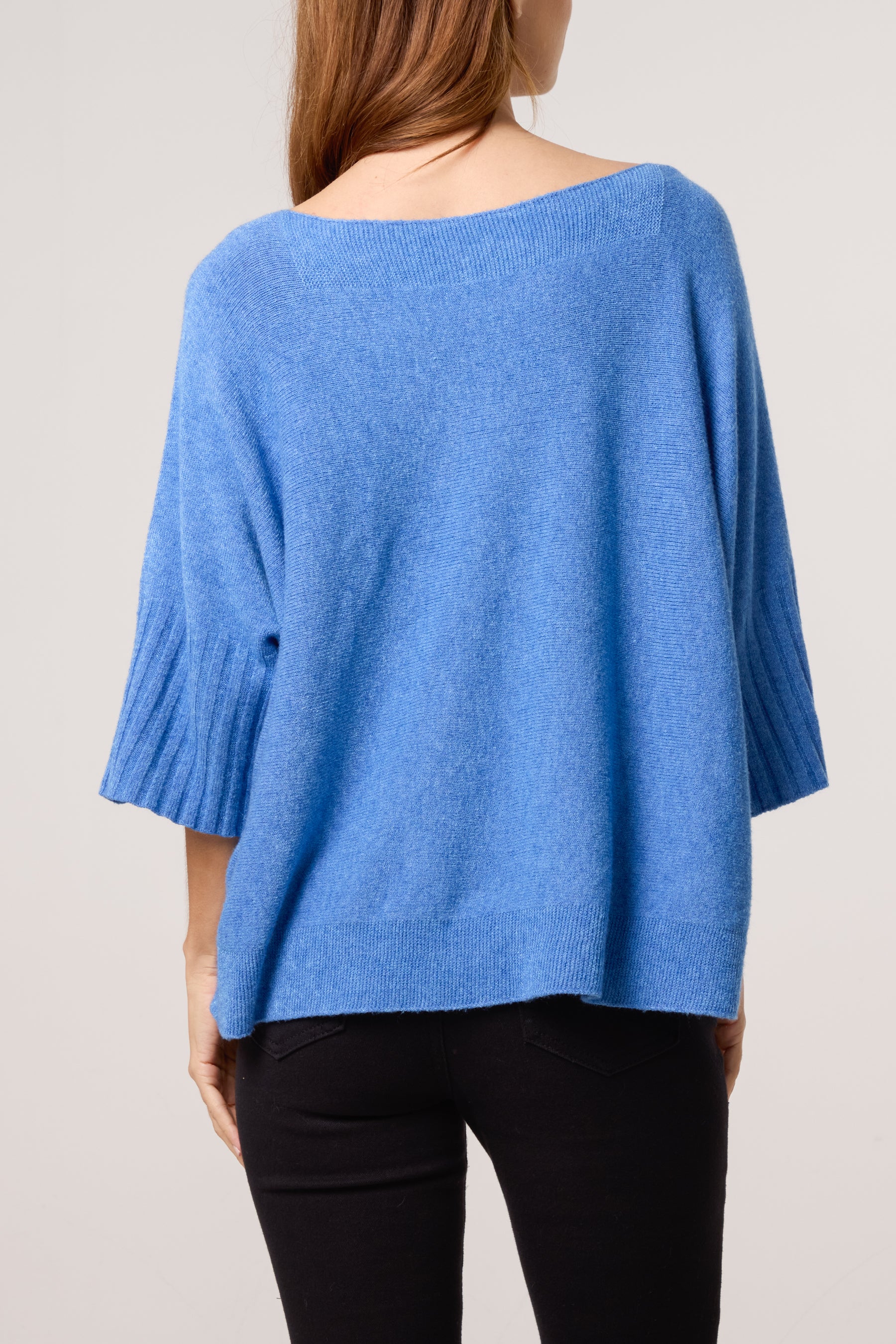 Boat Neck Short Sleeve Jumper