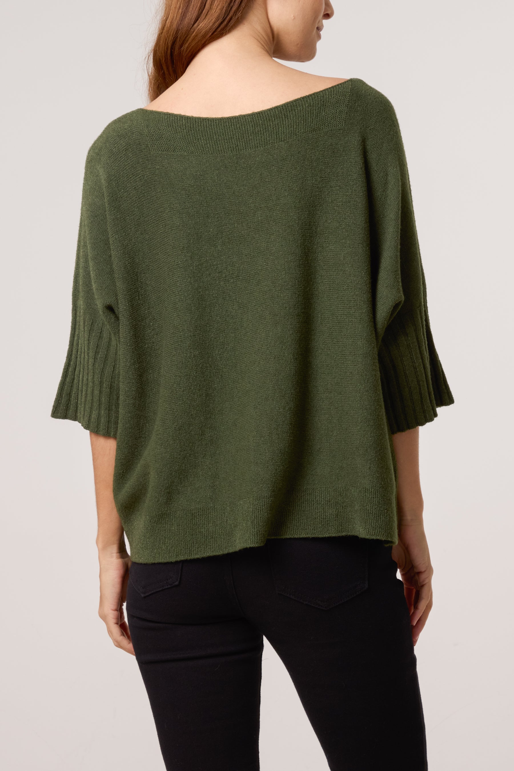 Boat Neck Short Sleeve Jumper