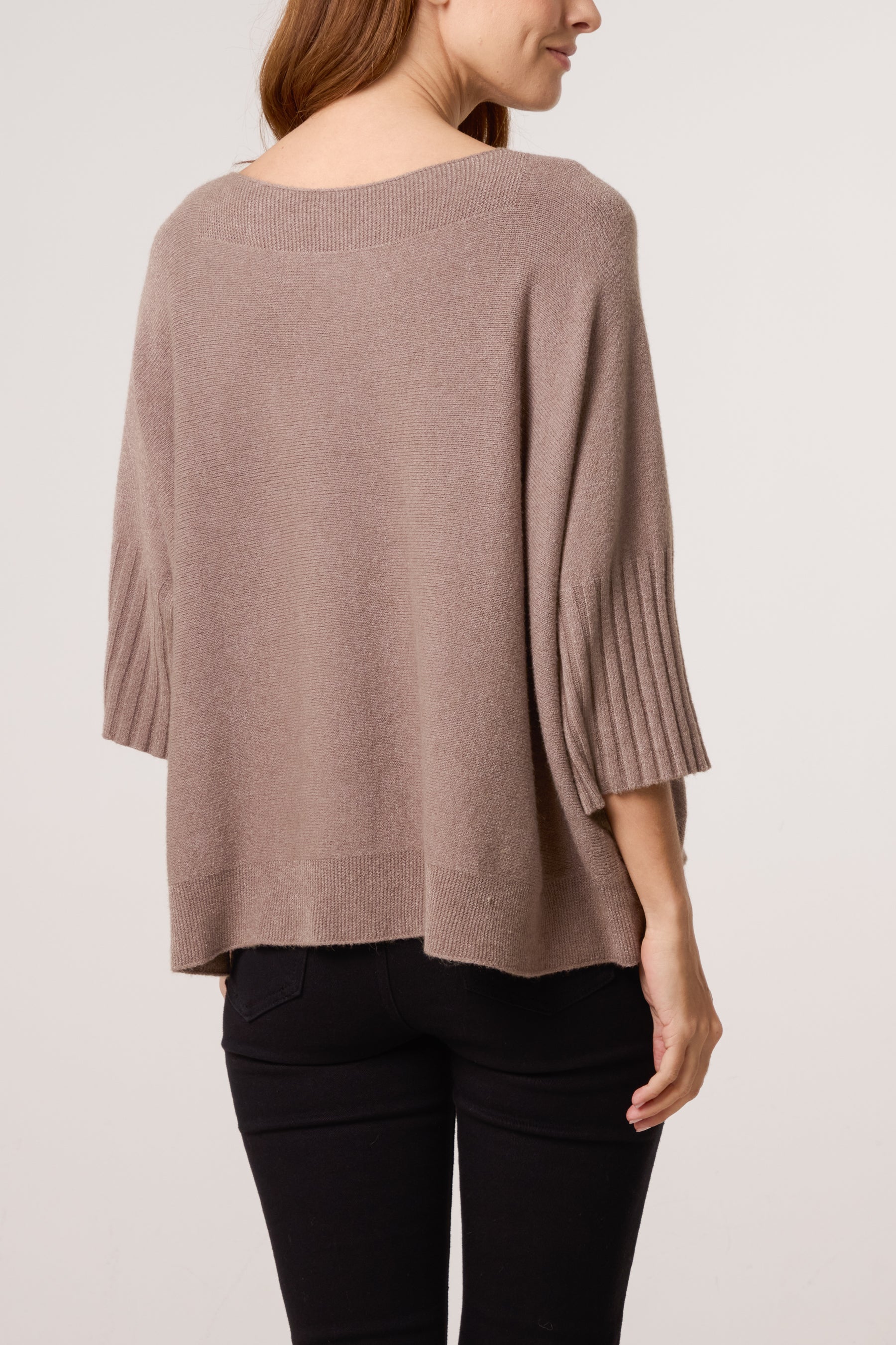 Boat Neck Short Sleeve Jumper