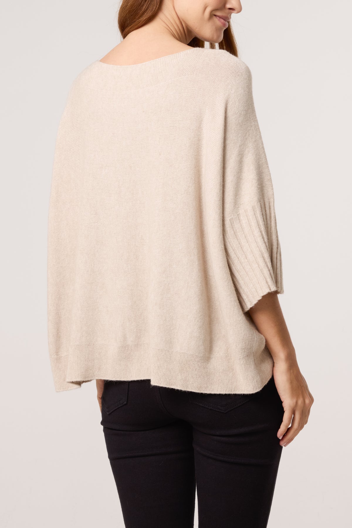 Boat Neck Short Sleeve Jumper