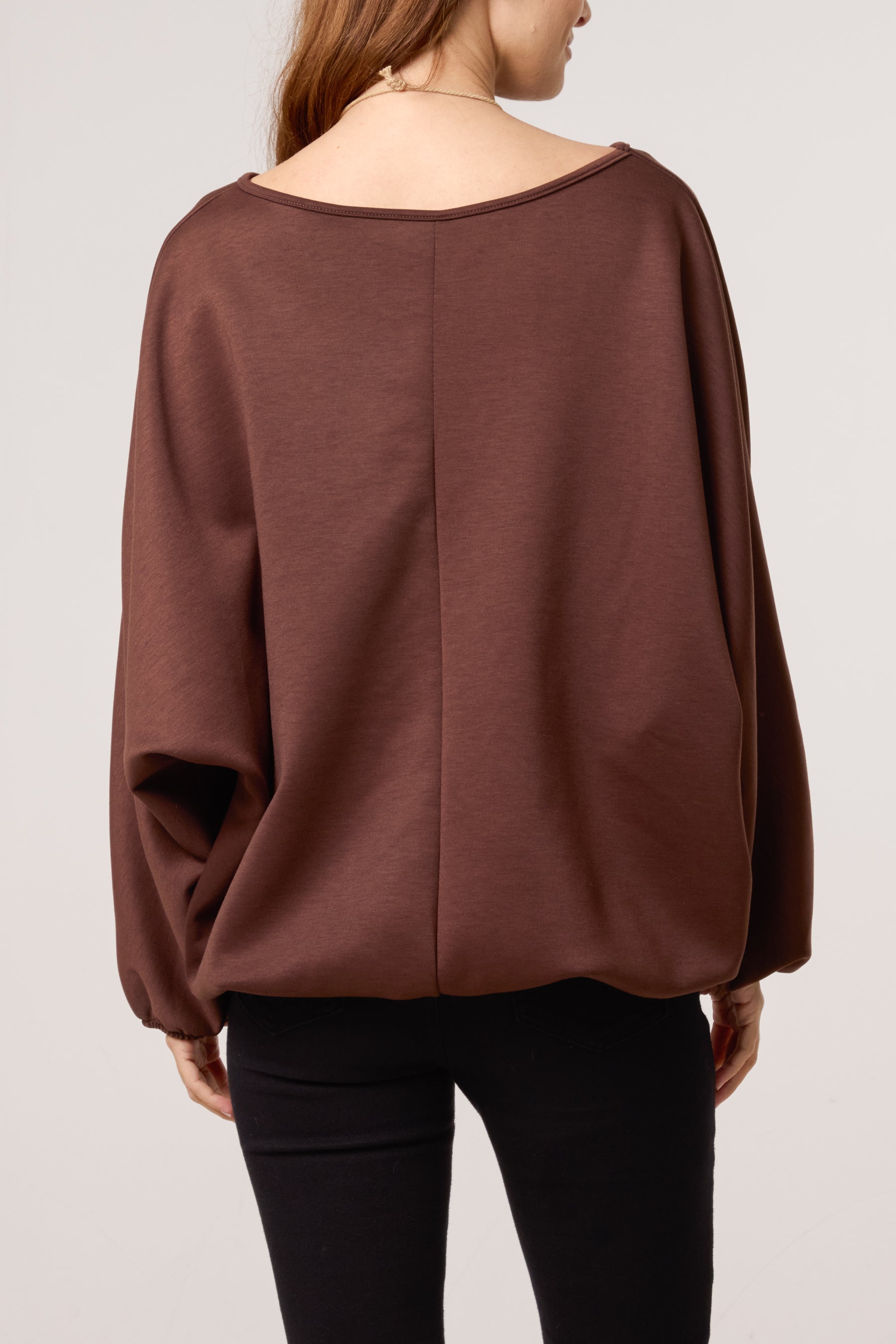 Necklace Soft Touch Batwing Sweat Top