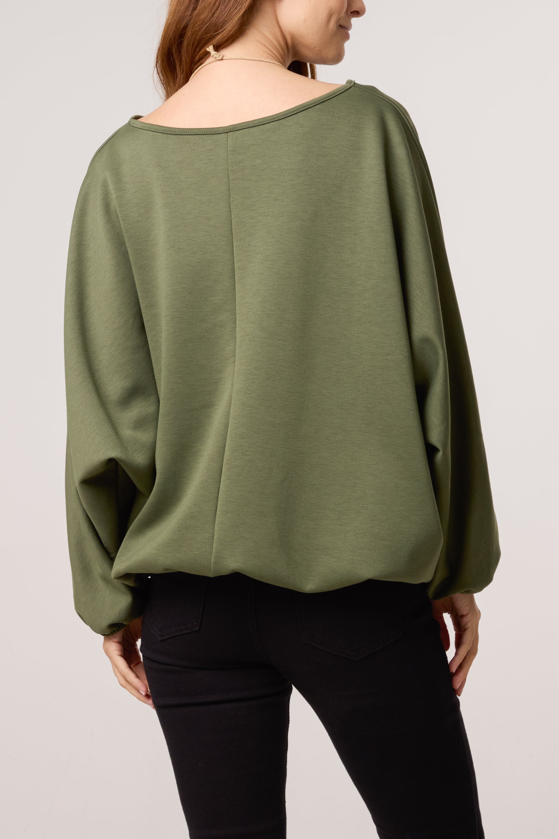 Necklace Soft Touch Batwing Sweat Top