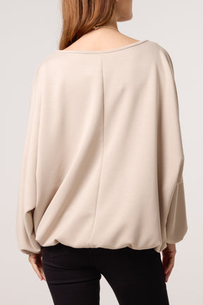Necklace Soft Touch Batwing Sweat Top