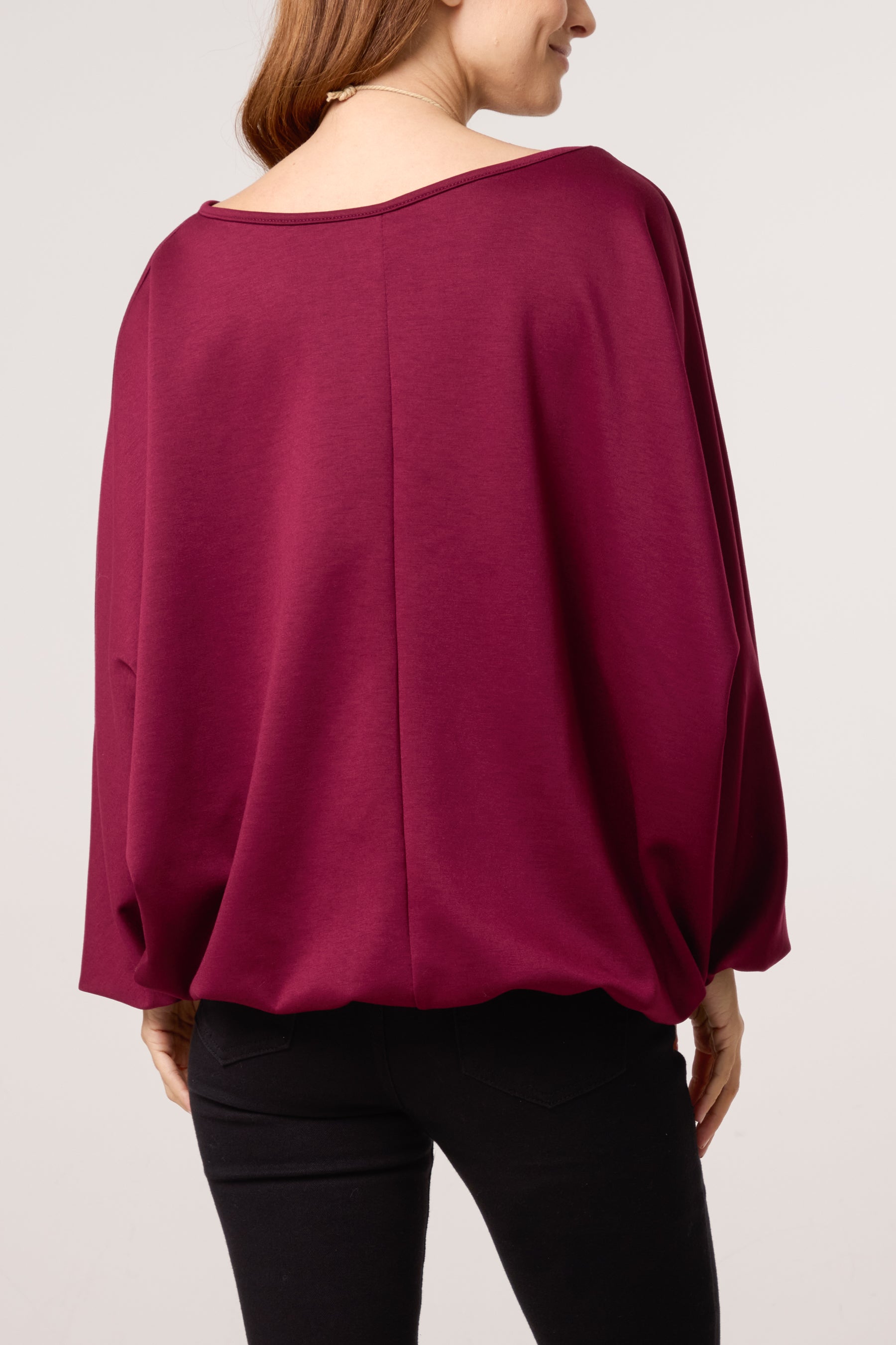 Necklace Soft Touch Batwing Sweat Top