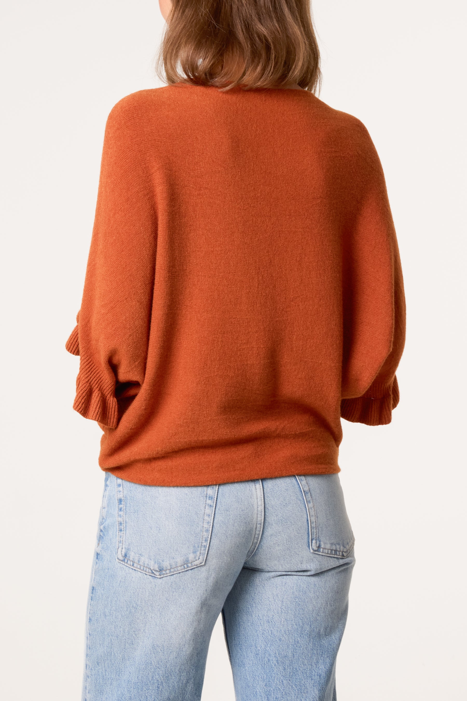 Ruffle Short Sleeve Knit Top