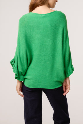 Ruffle Short Sleeve Knit Top