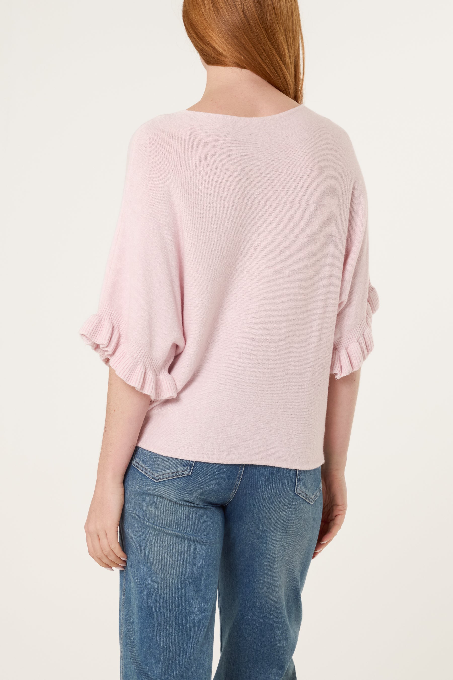 Ruffle Short Sleeve Knit Top