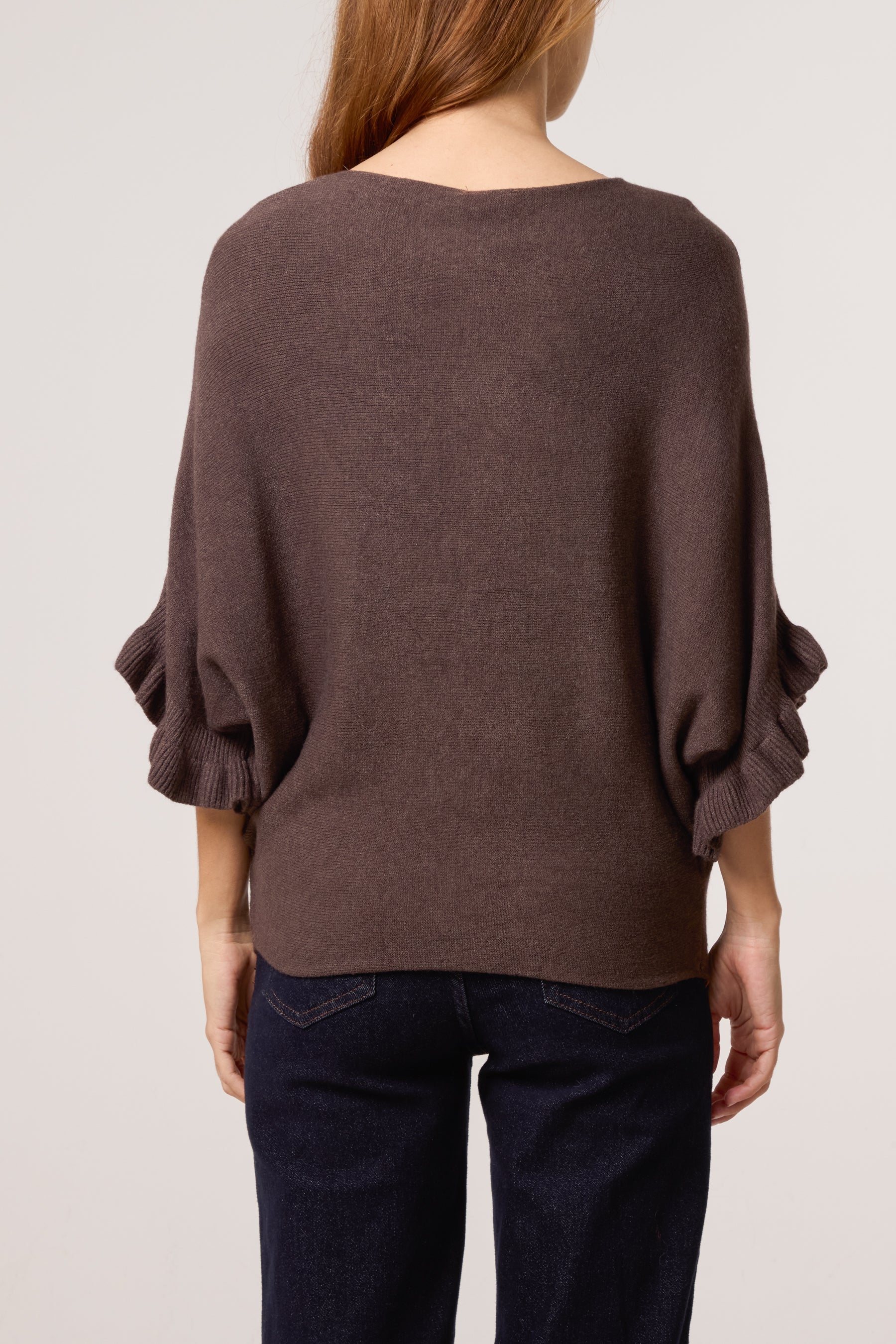 Ruffle Short Sleeve Knit Top