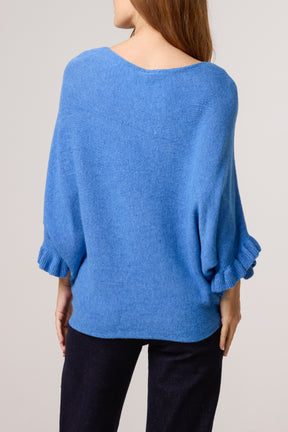 Ruffle Short Sleeve Knit Top