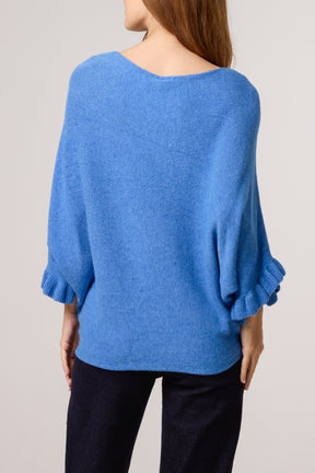 Ruffle Short Sleeve Knit Top