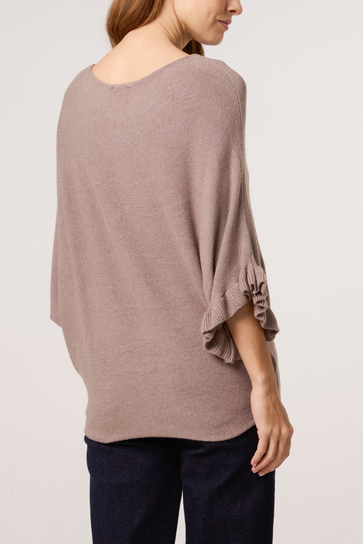 Ruffle Short Sleeve Knit Top