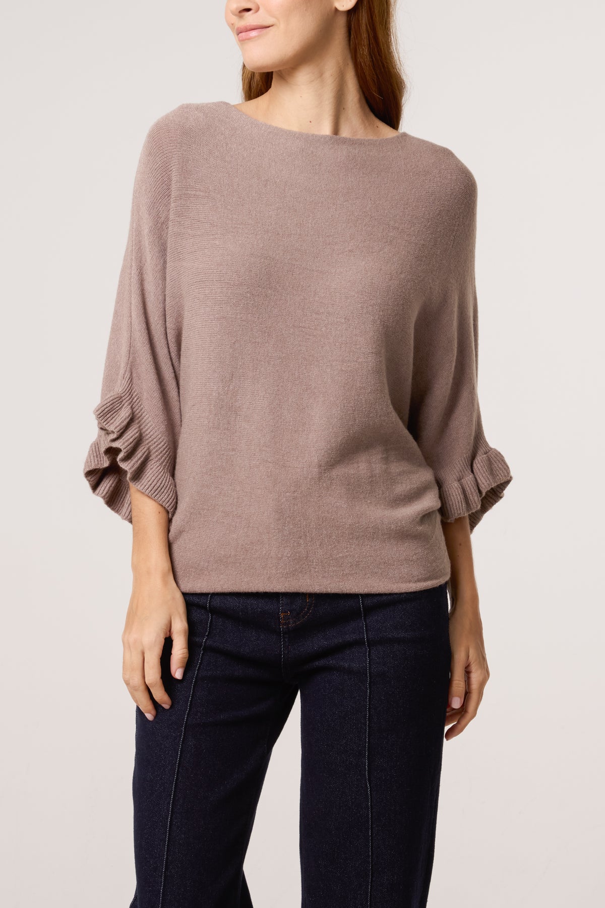 Ruffle Short Sleeve Knit Top