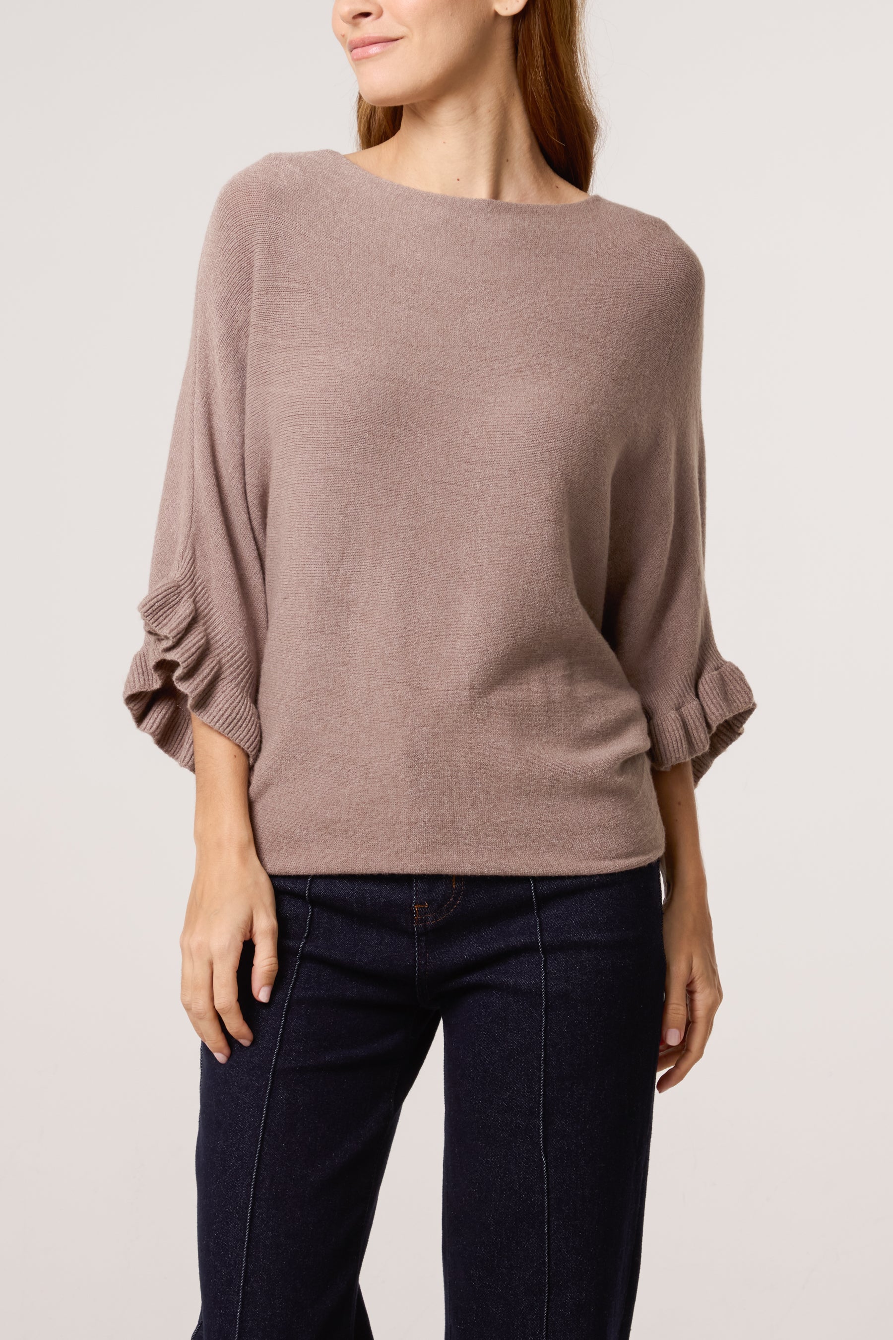 Ruffle Short Sleeve Knit Top