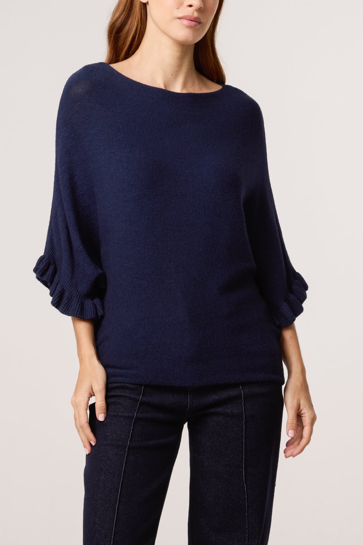 Ruffle Short Sleeve Knit Top