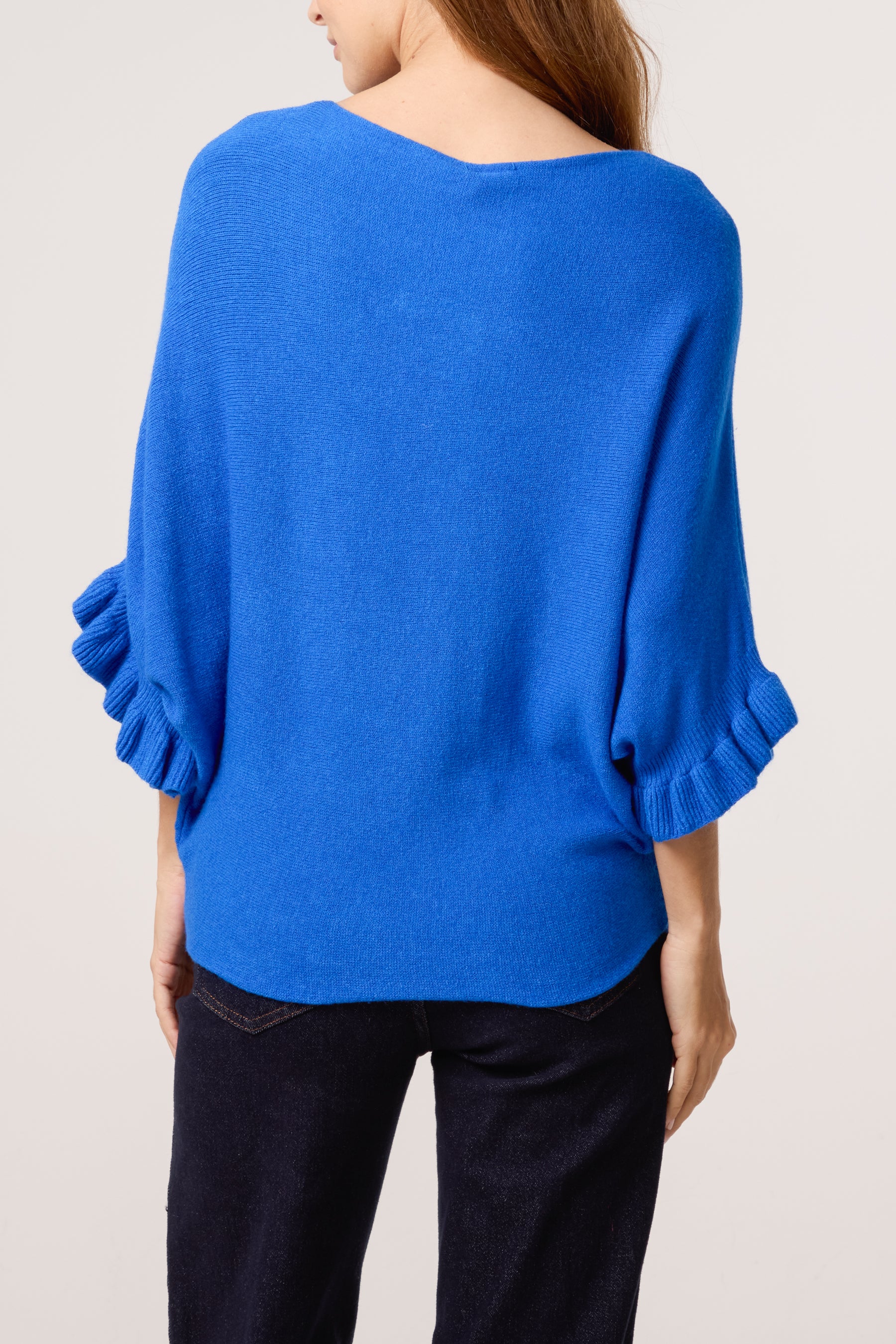 Ruffle Short Sleeve Knit Top