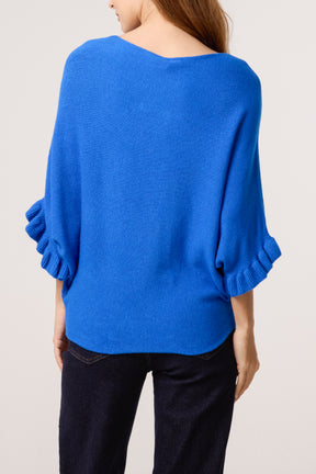 Ruffle Short Sleeve Knit Top