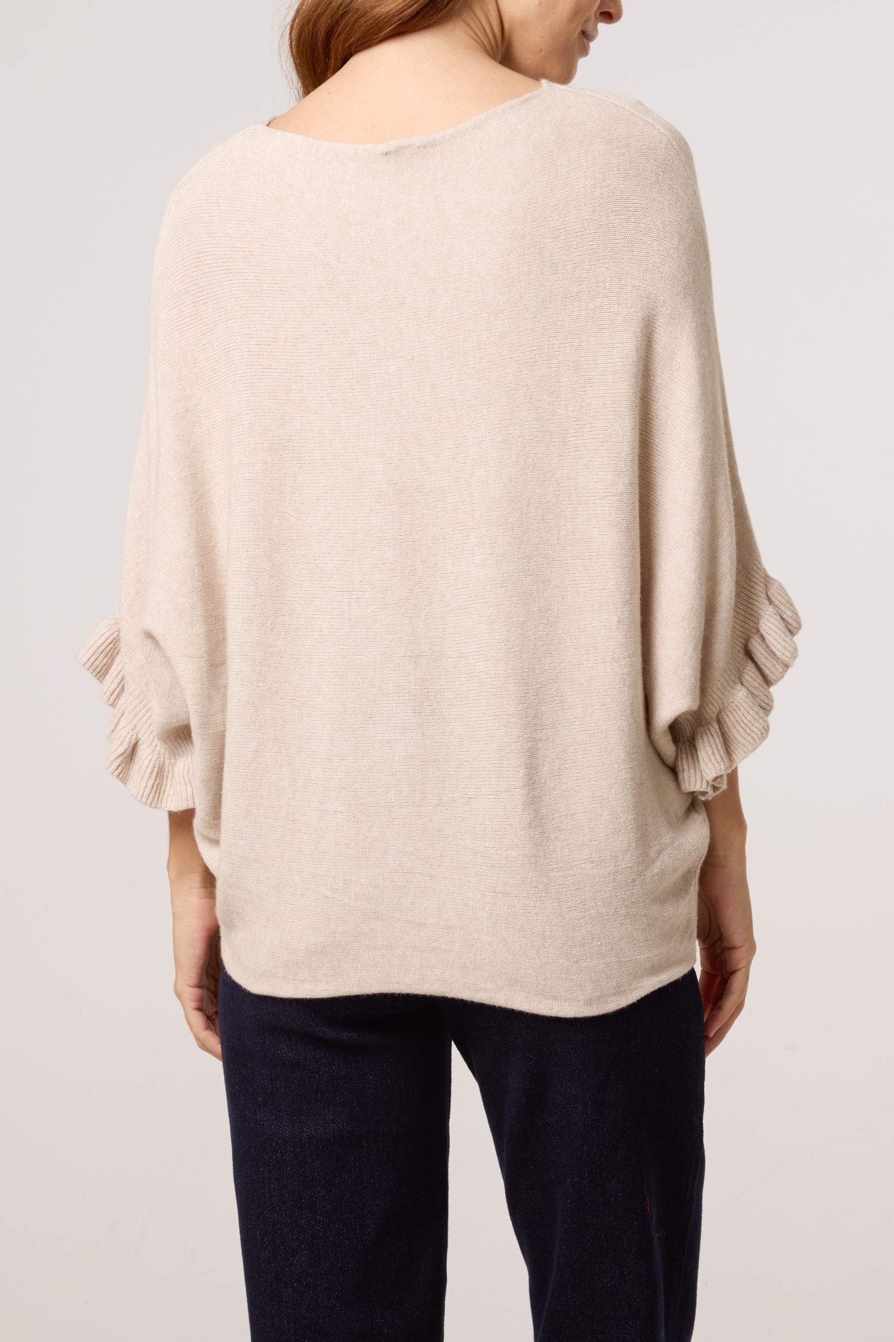 Ruffle Short Sleeve Knit Top