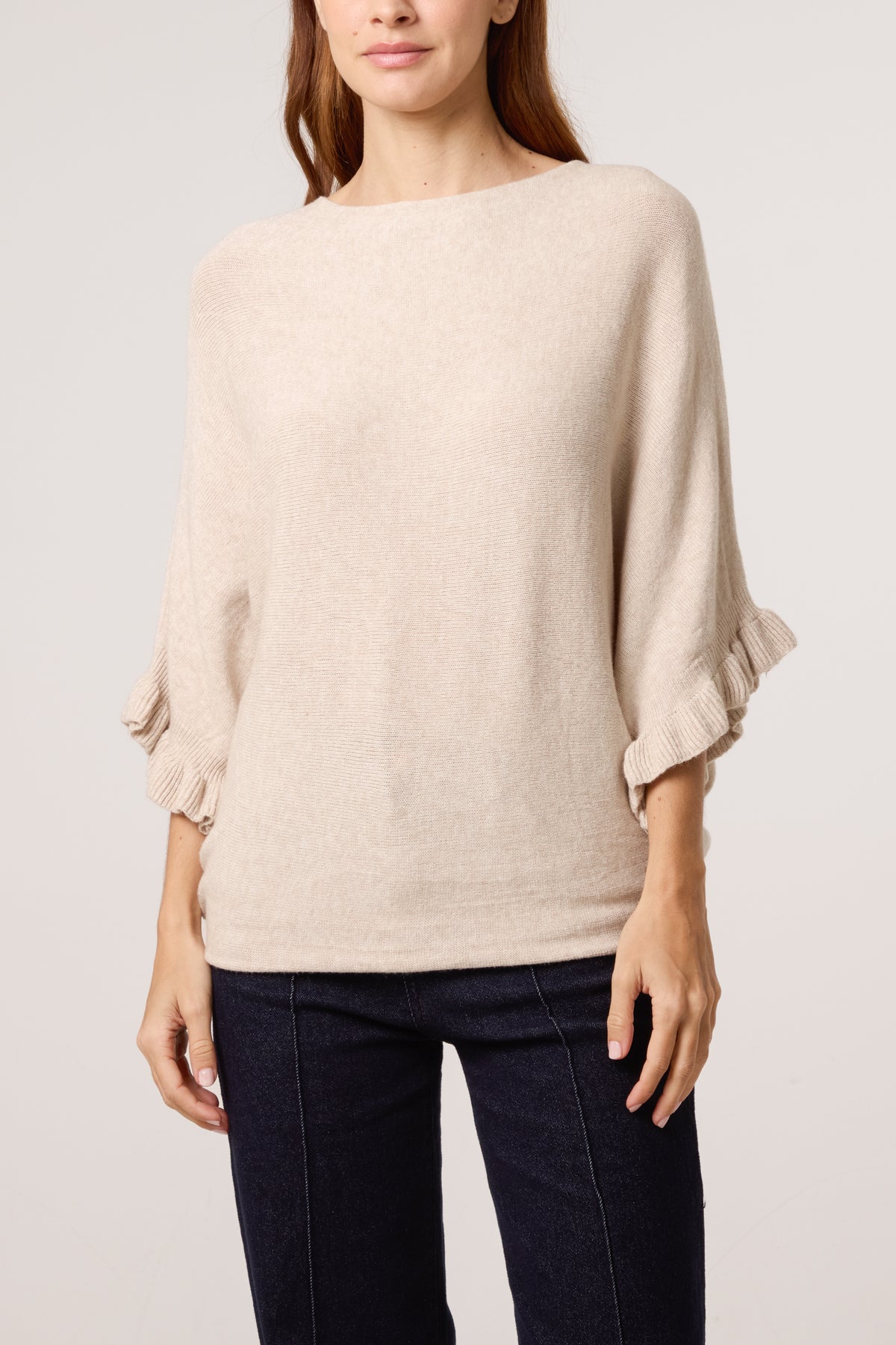 Ruffle Short Sleeve Knit Top