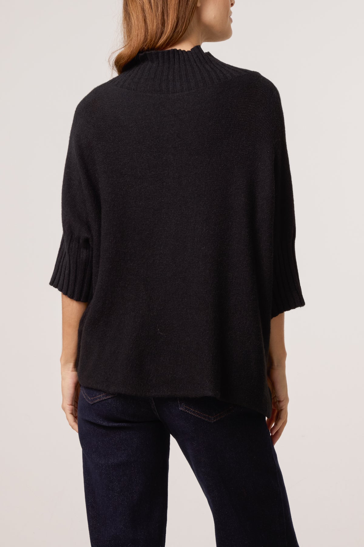 High Neck Short Sleeve Jumper
