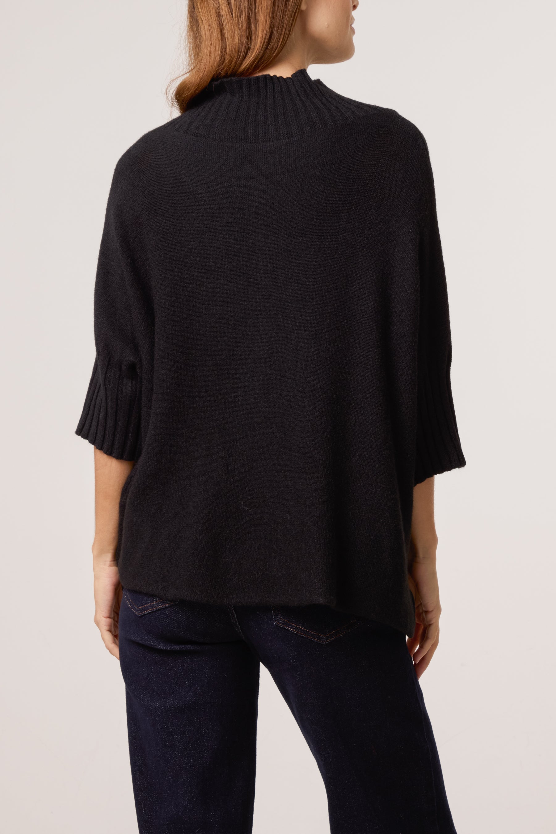 High Neck Short Sleeve Jumper