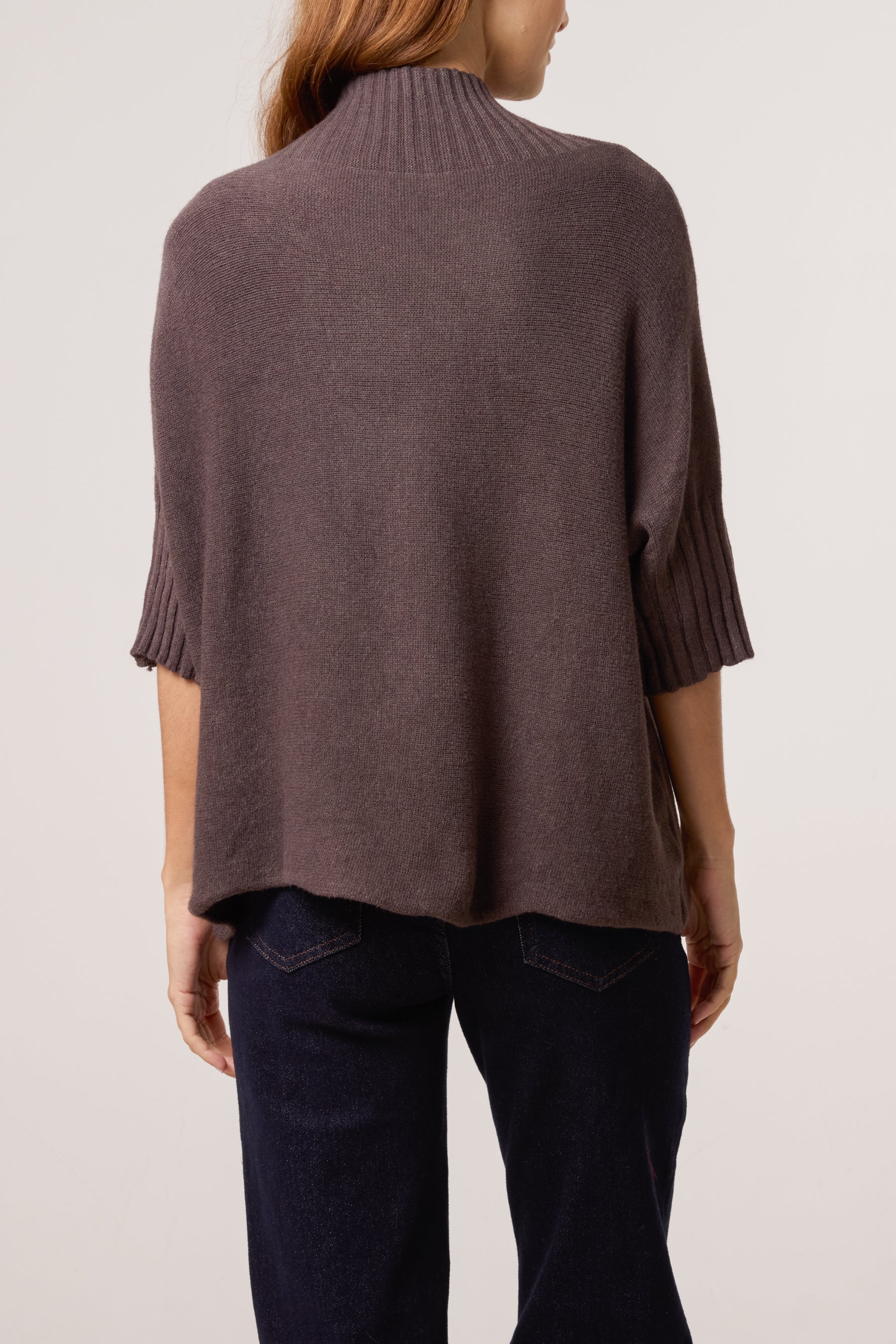 High Neck Short Sleeve Jumper