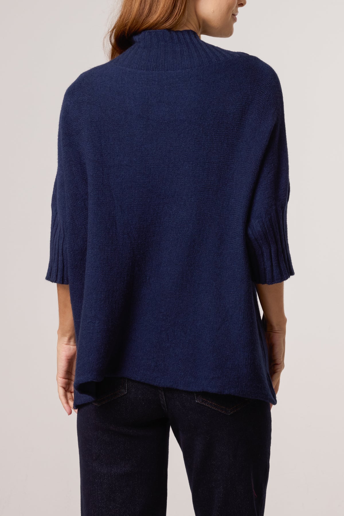 High Neck Short Sleeve Jumper