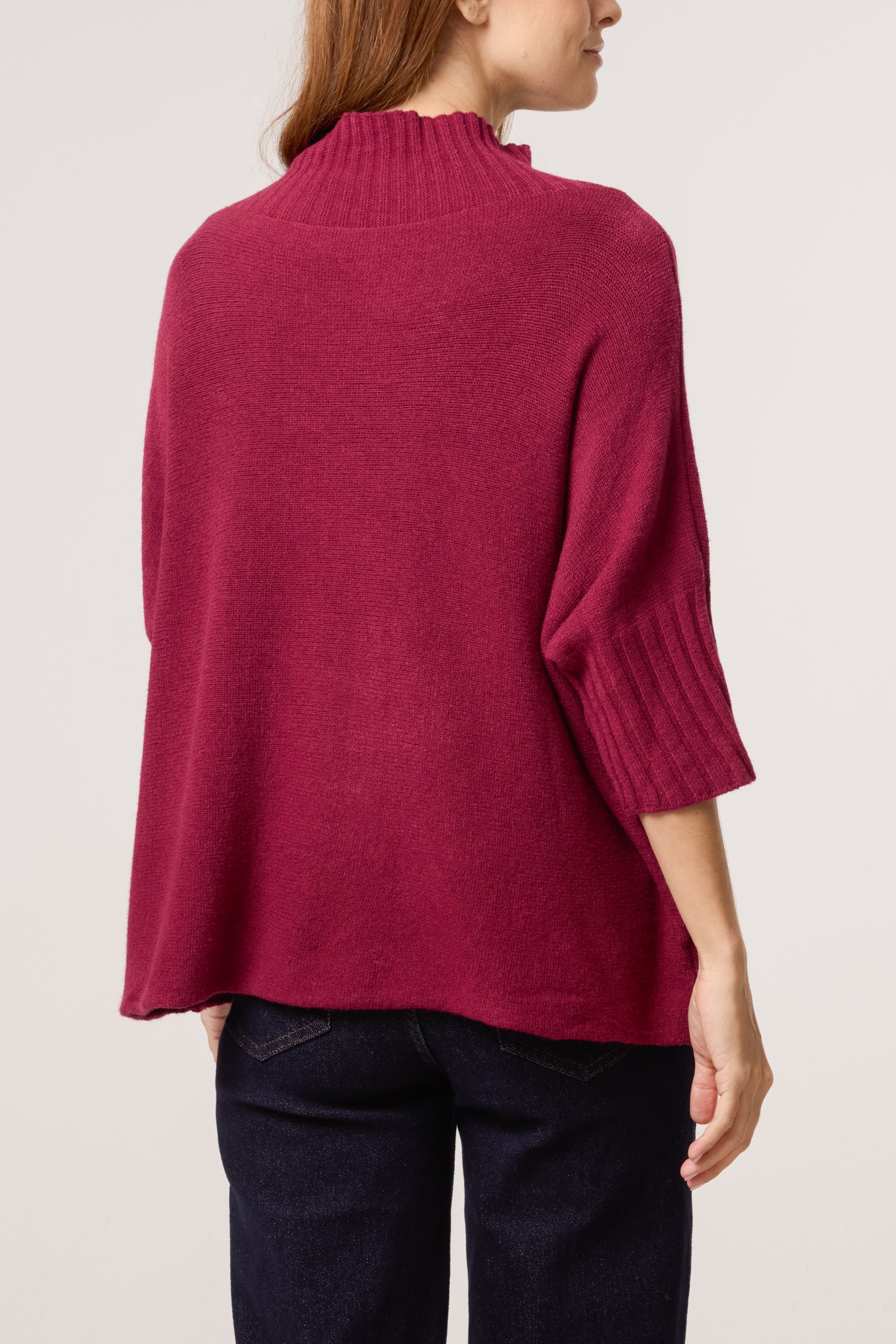 High Neck Short Sleeve Jumper