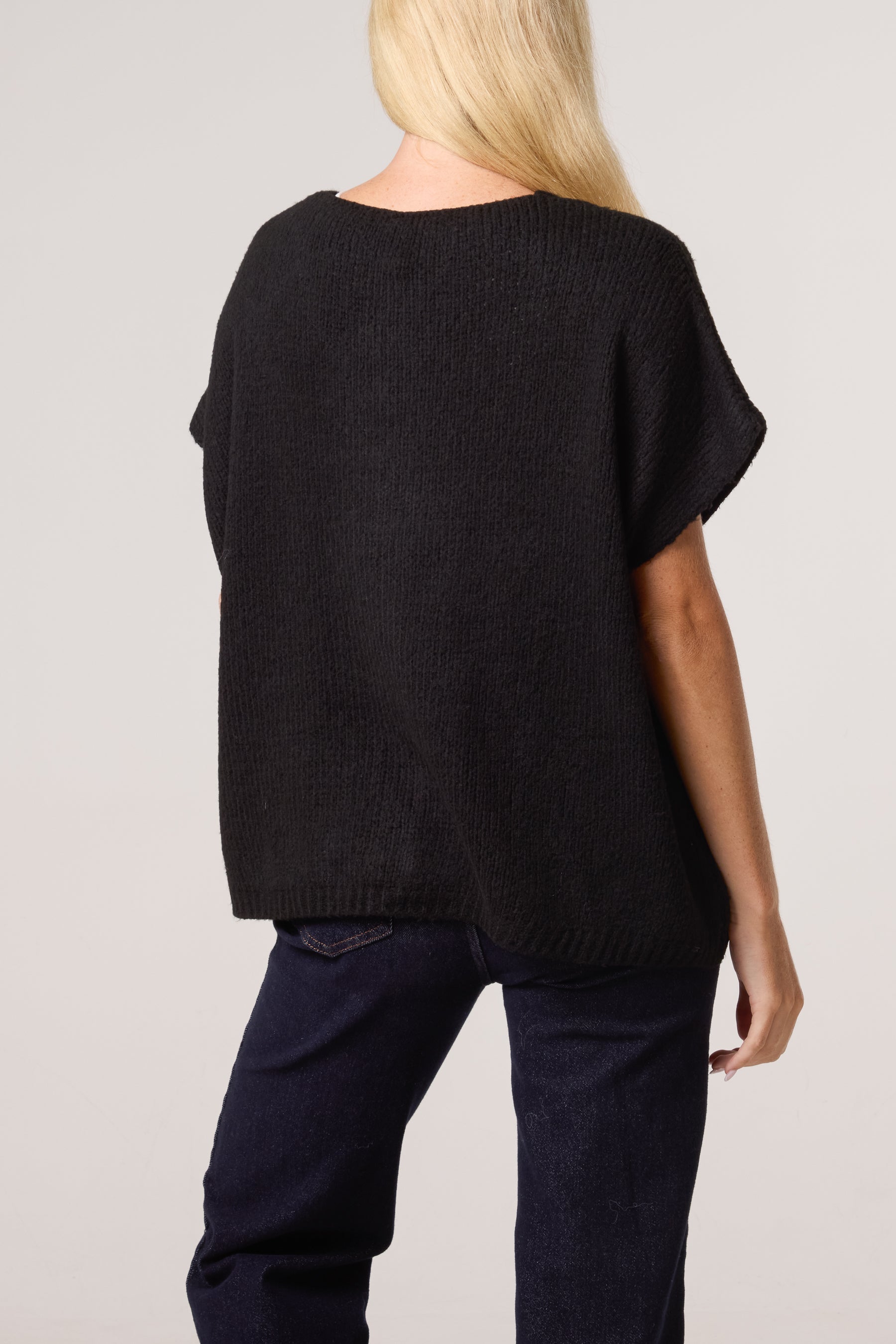 V-Neck Chunky Knit Vest