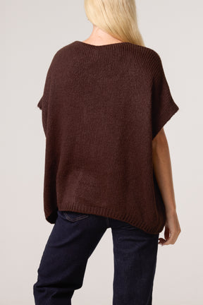 V-Neck Chunky Knit Vest