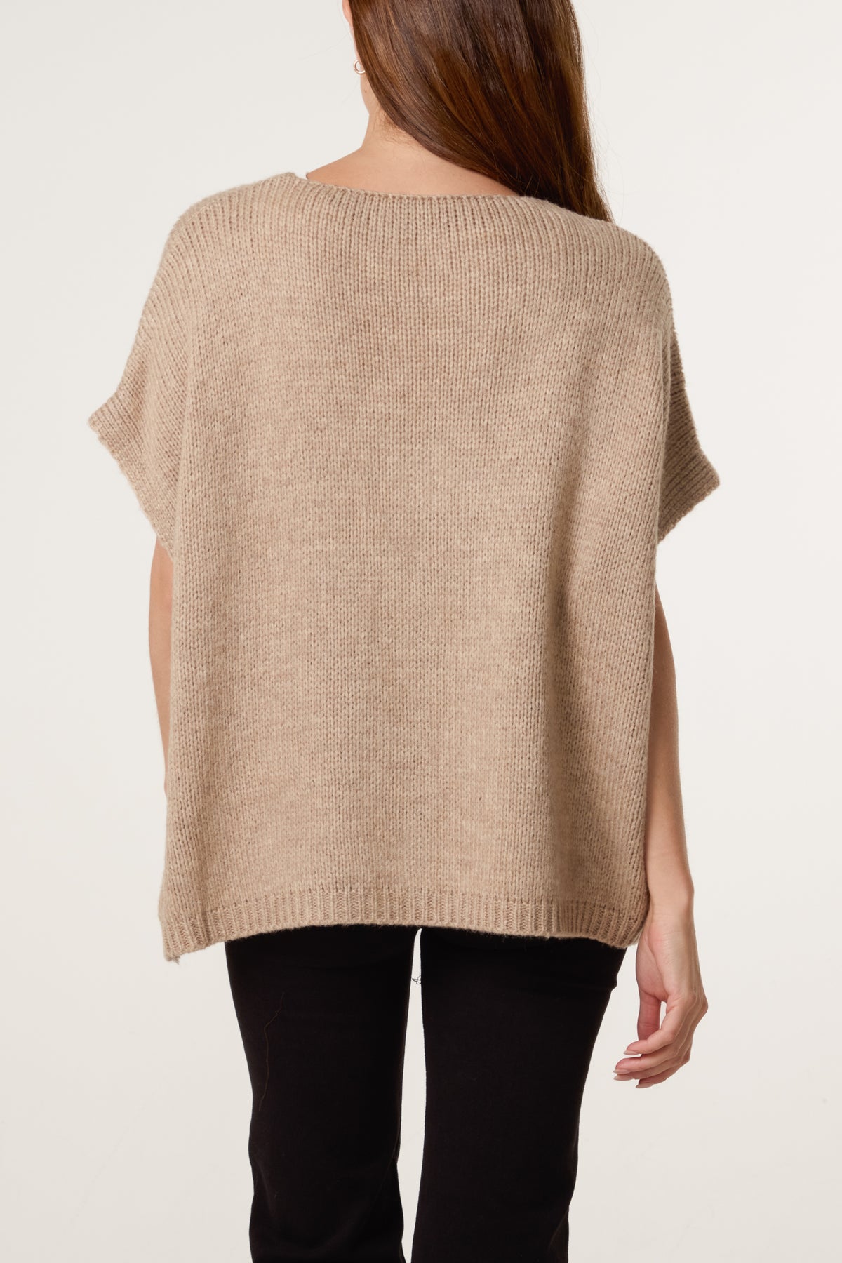 V-Neck Chunky Knit Vest