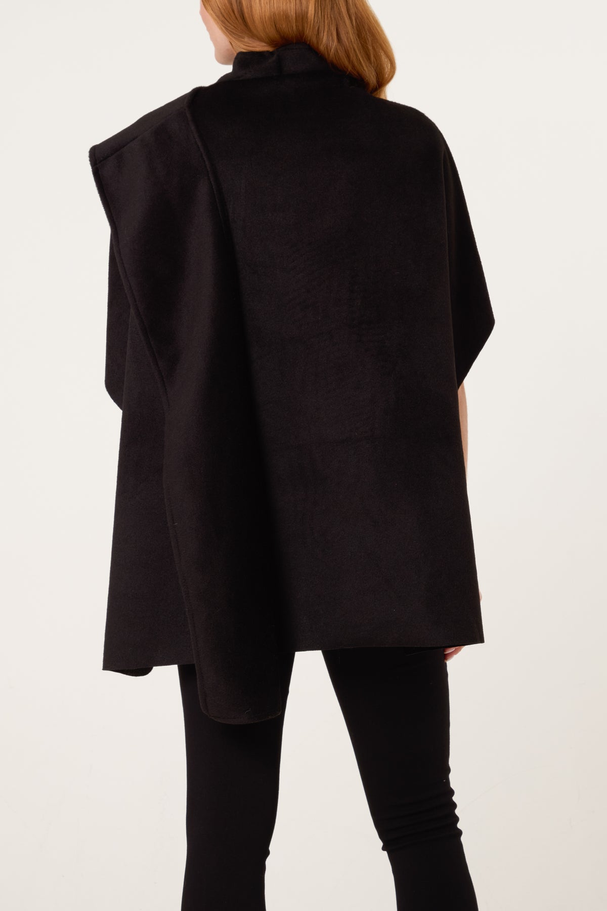 Scarf Detail Wrapped Cape