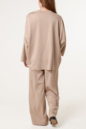 Gold Button Soft Touch Tracksuit