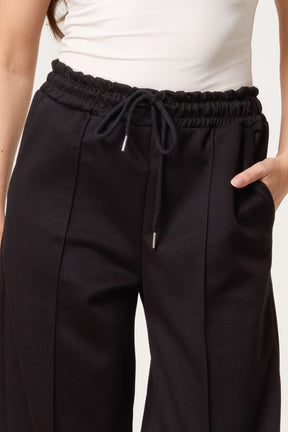 Front Crease Barrel Leg Joggers