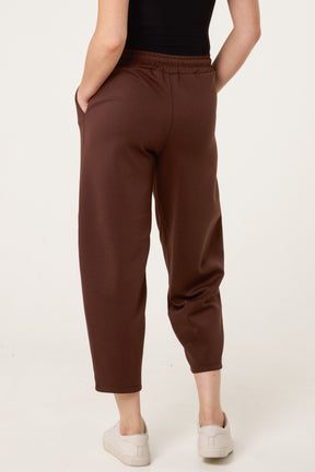 Front Crease Barrel Leg Joggers