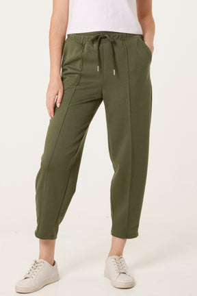 Front Crease Barrel Leg Joggers