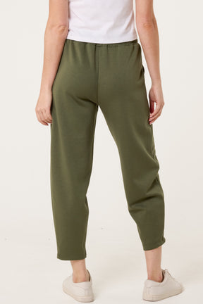 Front Crease Barrel Leg Joggers